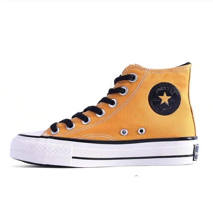canvas sneaker red yellow upper