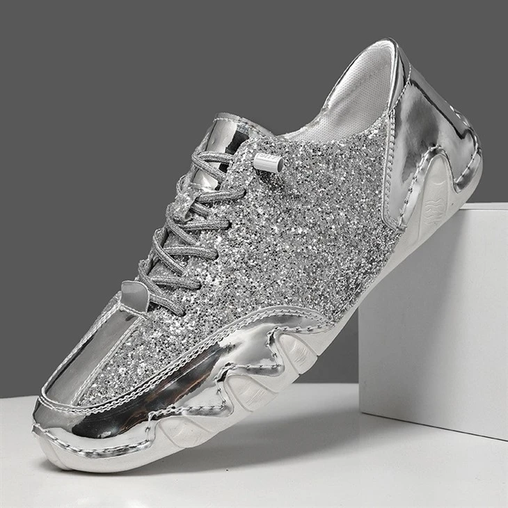 Unisex Sparkly Glitter Casual Shoes factory